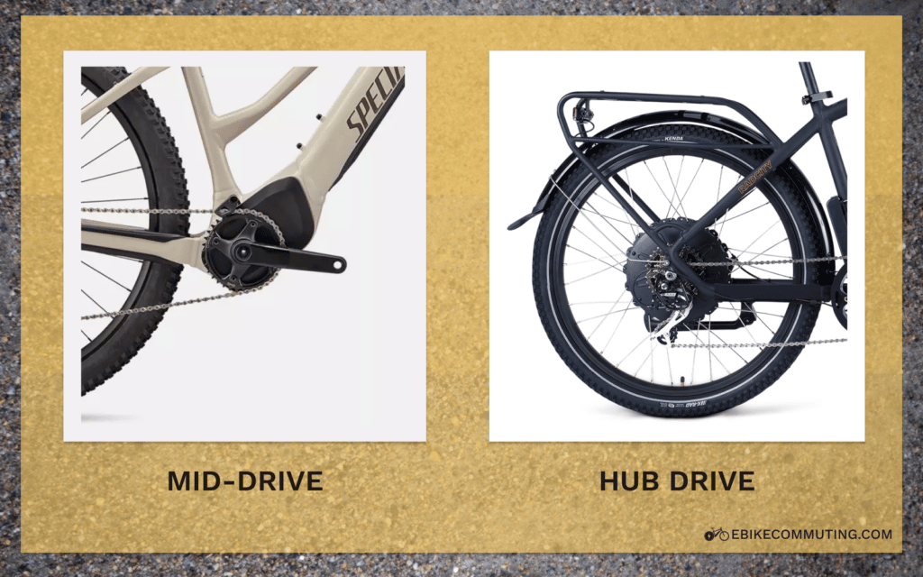 Comparison of mid-drive to hub drive motor on e-bike