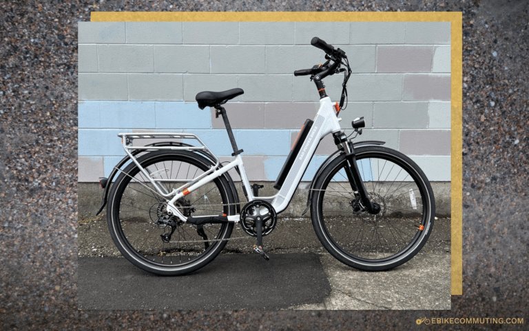 Rad Power Bikes' RadCity 5 Plus Step Thru e-bike in ehite